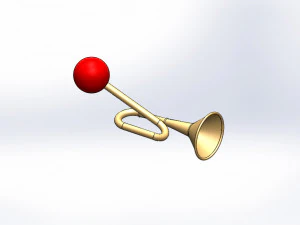 Buzina de ar Modelo 3D