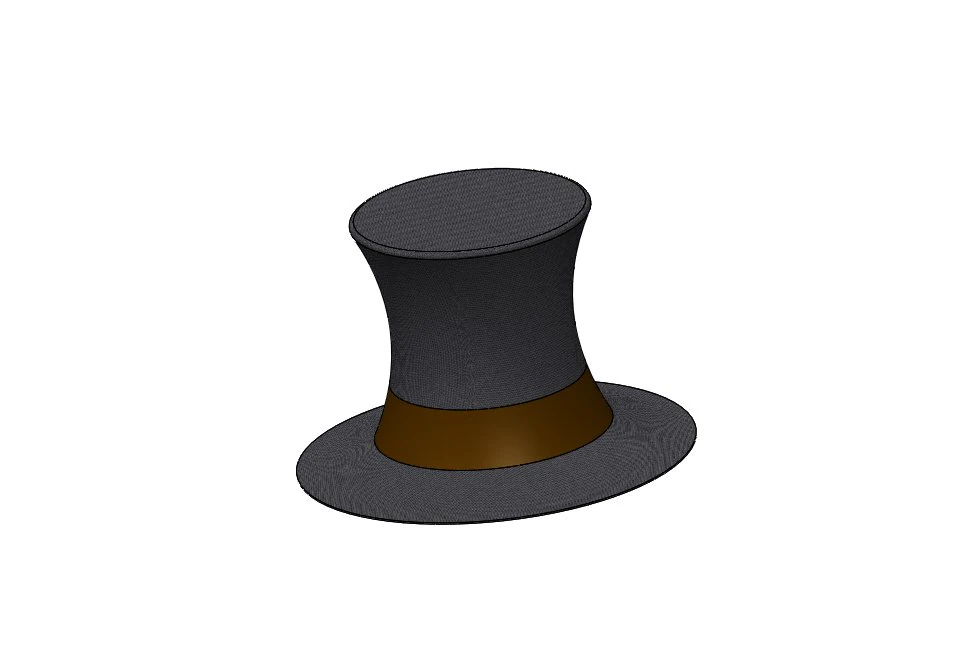 Classic hat 3D Model .c4d .max .obj .3ds .fbx .stl .blend 