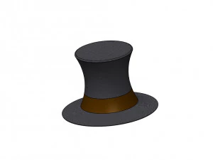 Klassieke hoed 3D Model