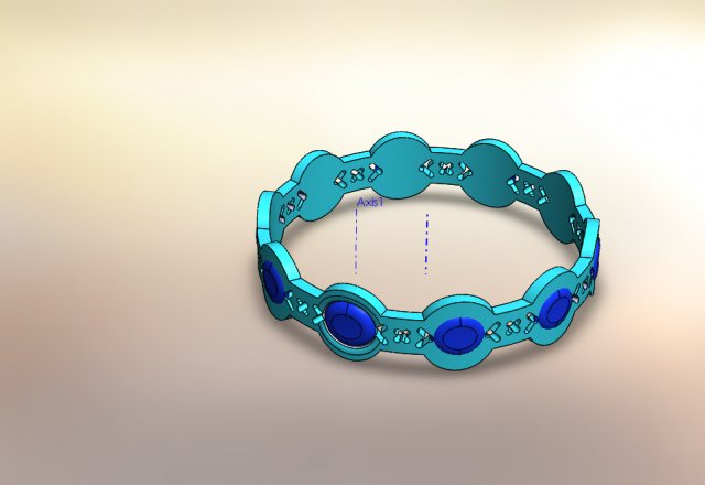 Bracelet 3D Model .c4d .max .obj .3ds .fbx .stl .blend 