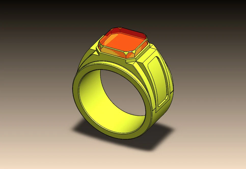 Gold ring 3D Model .c4d .max .obj .3ds .fbx .stl .blend 