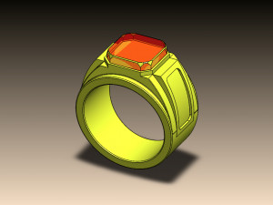 Gold ring 3Dモデル
