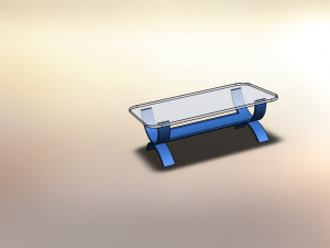 Glass table 3D Model