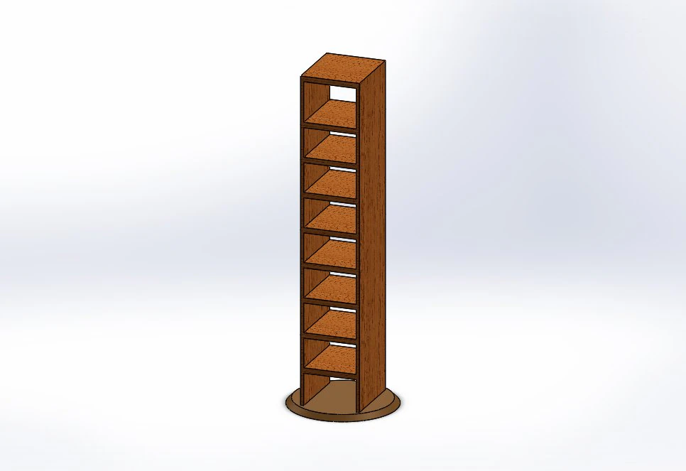 Book shelf 3D Model .c4d .max .obj .3ds .fbx .stl .blend 