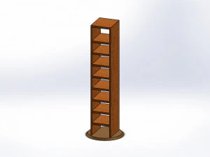 P&oacute;łka na książki Model 3D