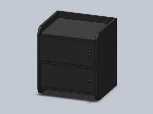 Szafka drewniana Model 3D