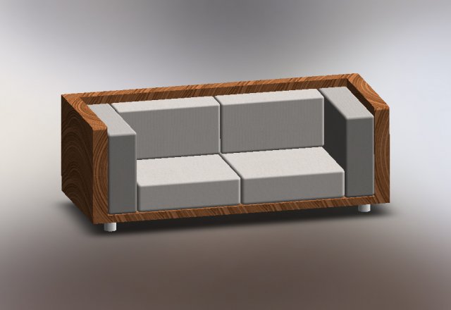 Sofa 3D Model .c4d .max .obj .3ds .fbx .stl .blend 