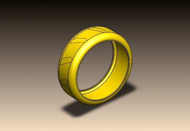 Gold ring Modelo 3D .c4d .max .obj .3ds .fbx .stl .blend 