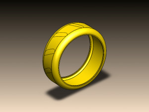 Gold ring 3D Model