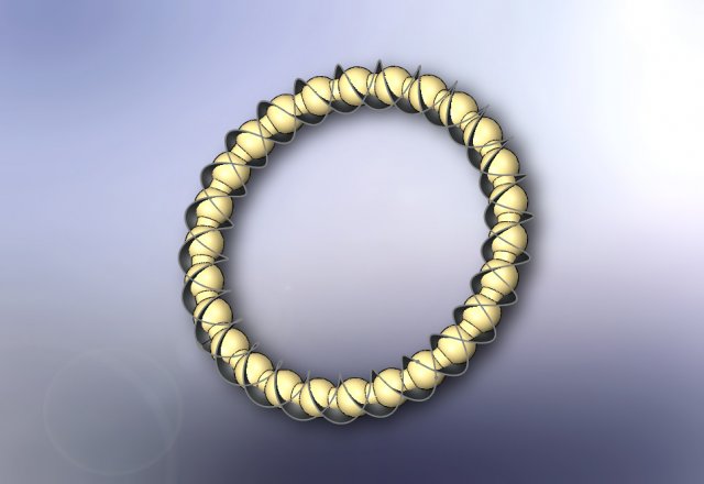 Bracelet 3Dモデル .c4d .max .obj .3ds .fbx .stl .blend 