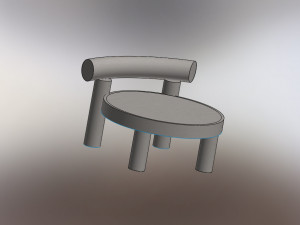Canva chair 3D Model