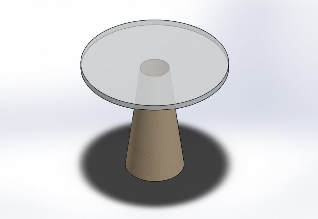 Glass wood table Modello 3D .c4d .max .obj .3ds .fbx .stl .blend 