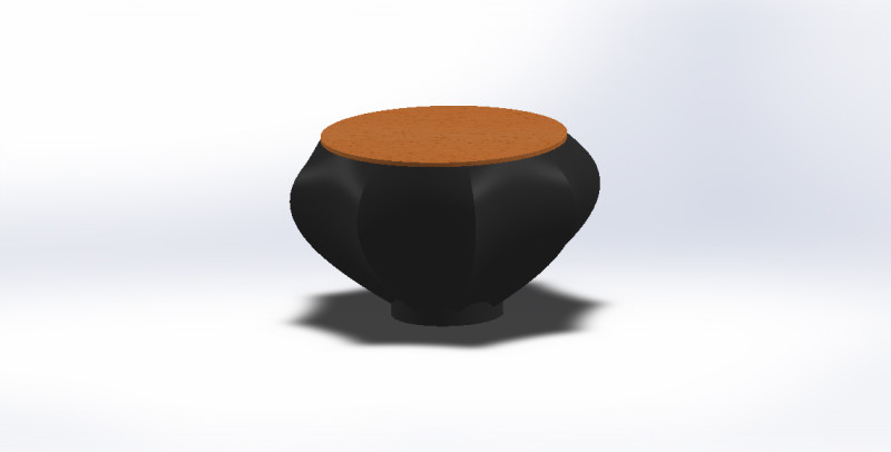Diamond shape table Model 3D .c4d .max .obj .3ds .fbx .stl .blend