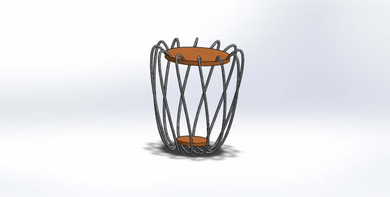 Wood table design Model 3D .c4d .max .obj .3ds .fbx .stl .blend 