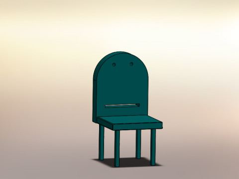 3 plastic chairs collection 3D मॉडल
