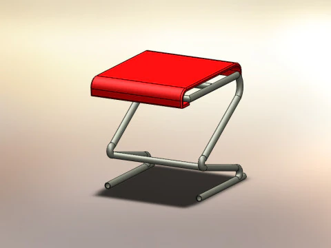 Kolekcja 3 krzeseł i zestaw&oacute;w Model 3D