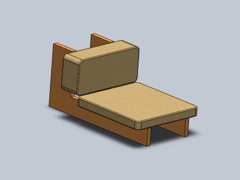 Collection of 3 chairs and sets 3D Model
