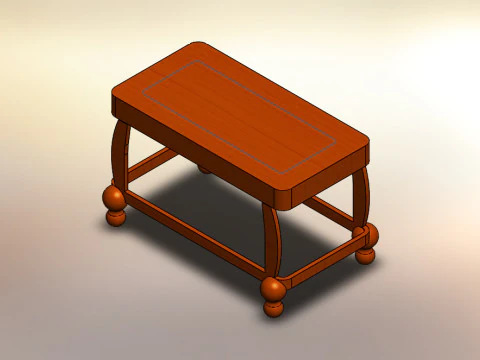 Collection of 3 wood tables 3D Model