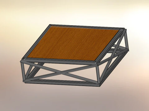 Collection of 3 wood tables 3D Model