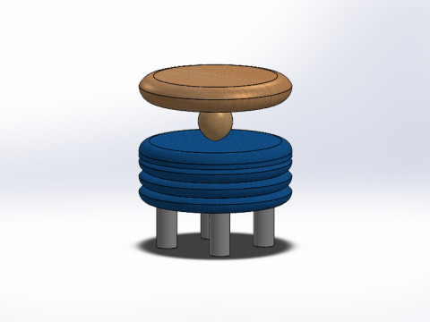 Collection of 3 creative designes of 3 tables 3D Model