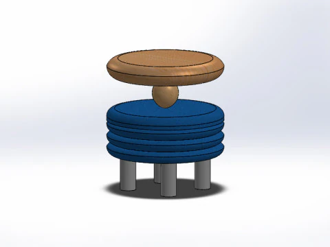 Kolekcja 3 kreatywnych projekt&oacute;w 3 stoł&oacute;w Model 3D