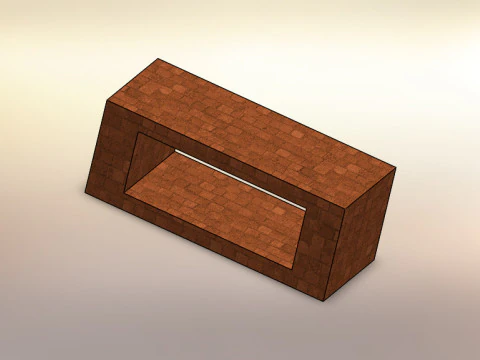 ईंट की मेज 3D मॉडल