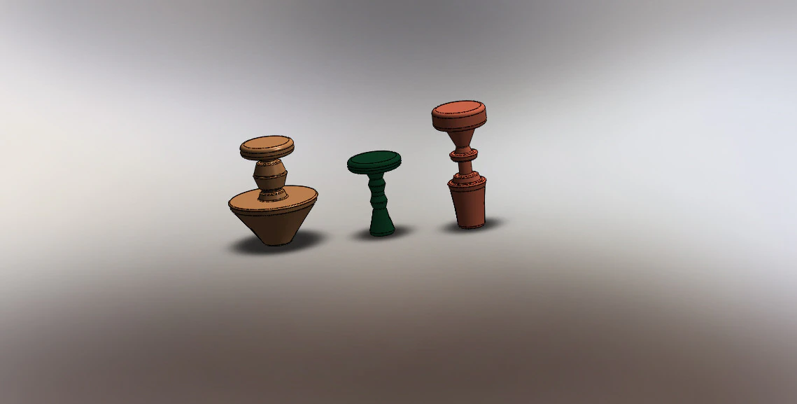 Collection of 3 decorative items 3D Model .c4d .max .obj .3ds .fbx .stl .blend 