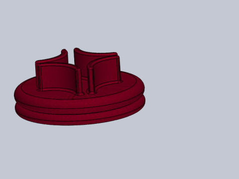 Round sofa 3D Model