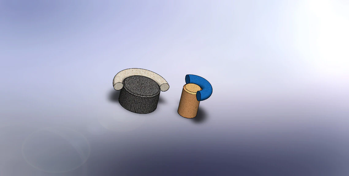 2 small sofa design 3D Model .c4d .max .obj .3ds .fbx .stl .blend 