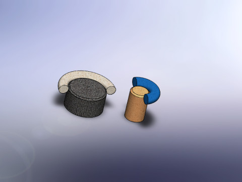 2 small sofa design 3D Model