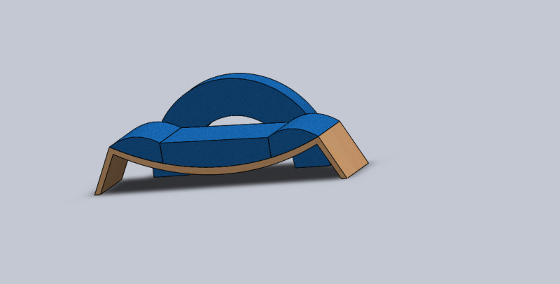 Circle shape couch 3D 模型 .c4d .max .obj .3ds .fbx .stl .blend 