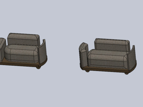 Collection of 2 couches 3Dモデル