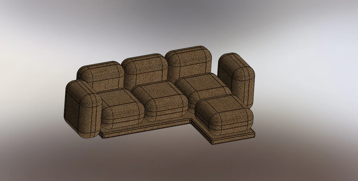 Couch design 3D Model .c4d .max .obj .3ds .fbx .stl .blend 