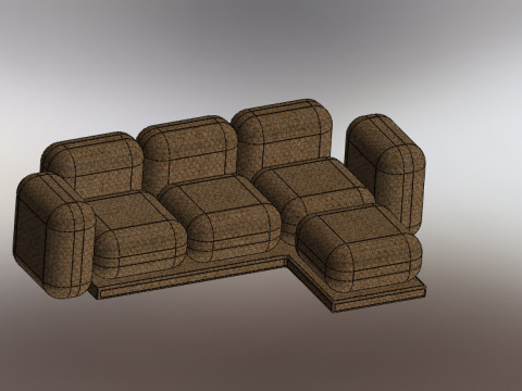 Couch design 3D Model