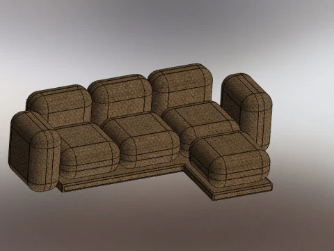 Projekt kanapy Model 3D