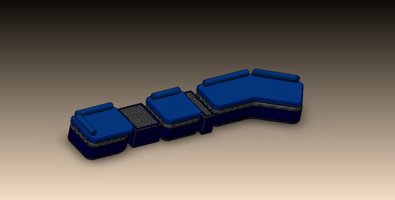 Big couch set Modelo 3D .c4d .max .obj .3ds .fbx .stl .blend 