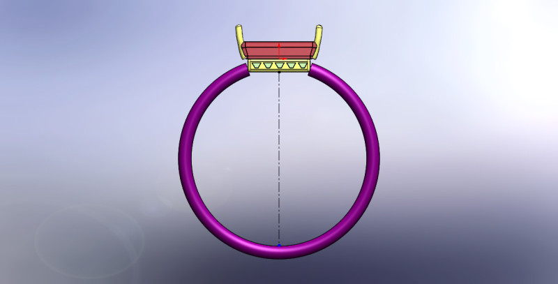 Diamond ring 3D Модель .c4d .max .obj .3ds .fbx .stl .blend 