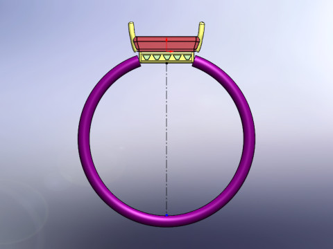 Diamond ring Modello 3D