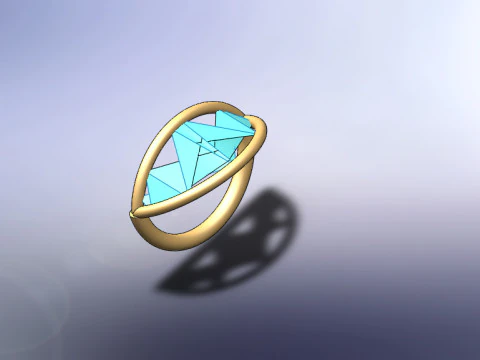 Golden ring 3D Model
