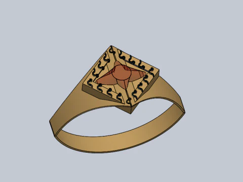 Ring collection 3D Model