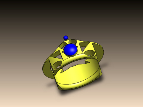 Collection pack of 5 rings Modèle 3D