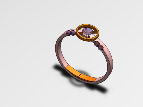Pack collection of 5 rings 3D Model