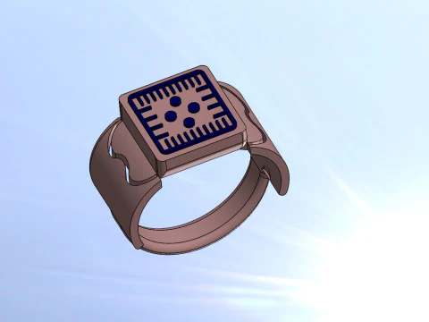 Pack collection of 5 rings 3D Model