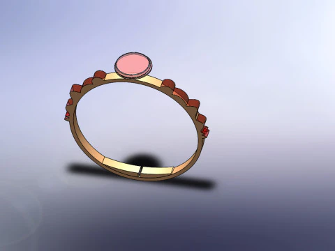 Pack collection of 5 rings 3D Model