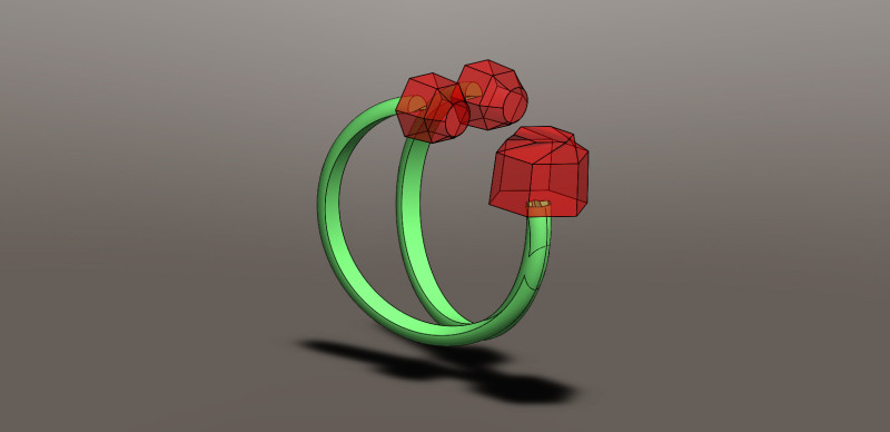 Big ring design Model 3D .c4d .max .obj .3ds .fbx .stl .blend 