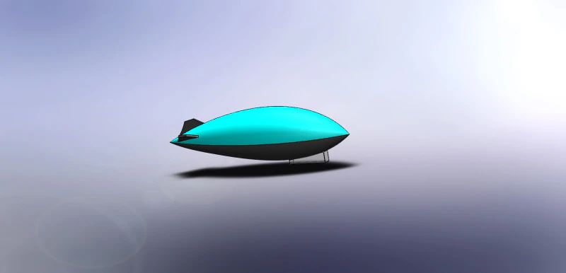 飞艇 3D 模型 .c4d .max .obj .3ds .fbx .stl .blend