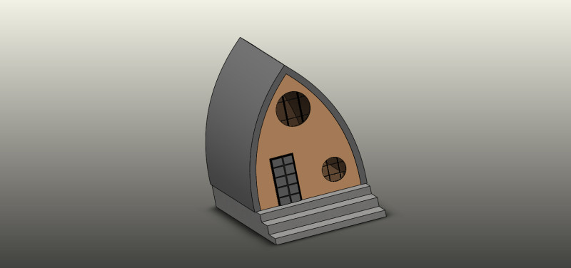 Cabin in the wood 3D Model .c4d .max .obj .3ds .fbx .stl .blend 