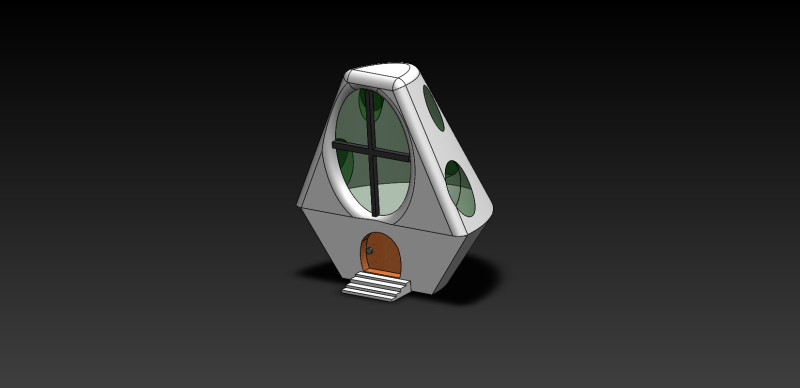 Hobbit house Model 3D .c4d .max .obj .3ds .fbx .stl .blend 