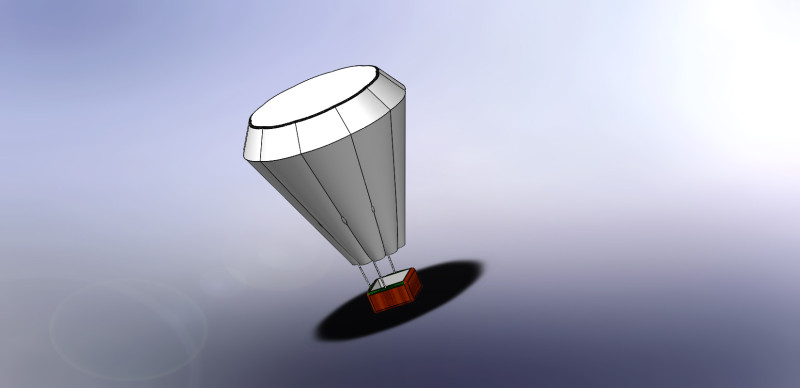 Hot air ballon 3D Model .c4d .max .obj .3ds .fbx .stl .blend 