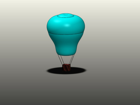 Hot air ballon 3D Model